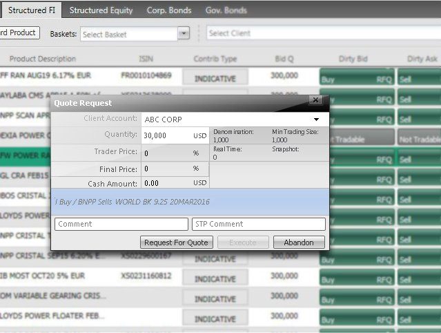 GM - Cortex Secondary - Screenshot Structured Fixed Income