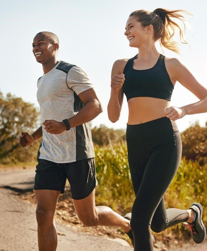 People running