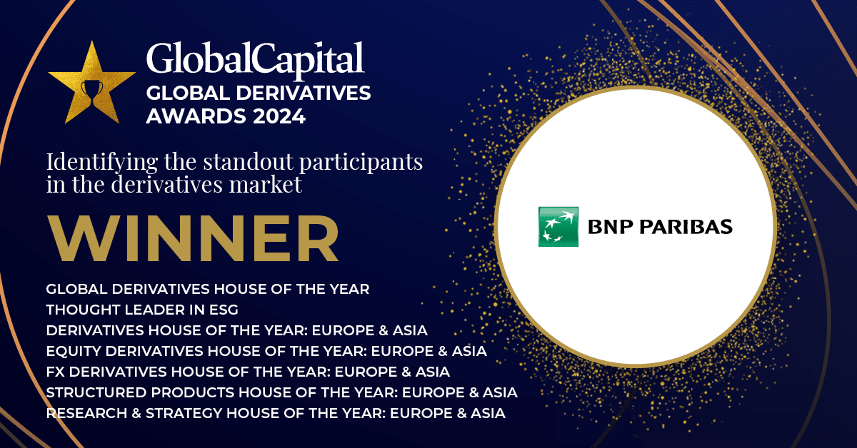 BNP Paribas top award Global Capital Derivatives Awards 2024